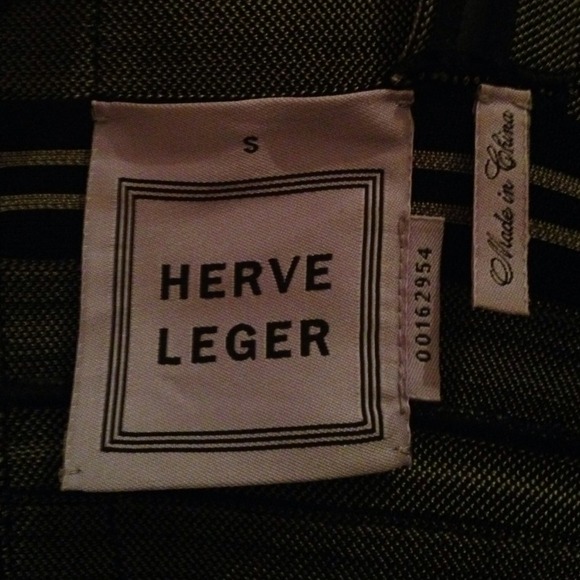 DESIGNERHervé Léger Jacquard Striped Bandage Dress - Picture 4 of 4