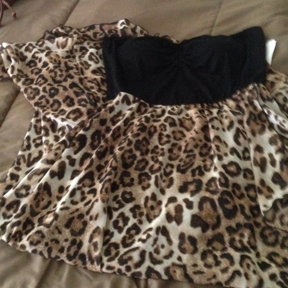 Animal print dress NWT/sheer cheetah dress