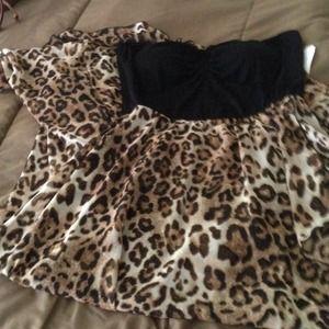 Animal print dress NWT/sheer cheetah dress