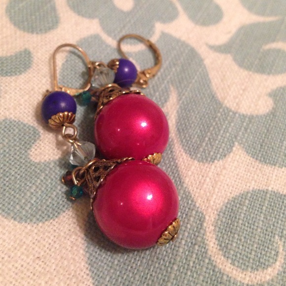 Pink earrings