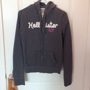 BUNDLED Gray Zip Up Hollister Hoodie