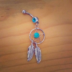 ❌❌❌SOLD❌❌❌ Dream catcher belly ring