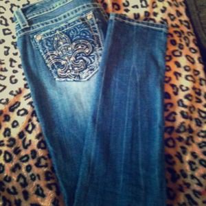 Miss Me Fleur D'elis Bling Skinnies