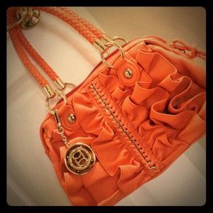 BEBE Leather Bag in orange