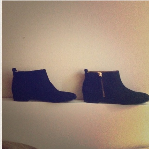 Black ankle boots