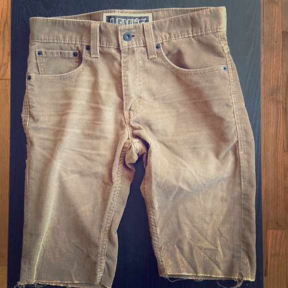 cut off corduroy shorts