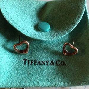 SOLD in bundle! Tiffany & Co. open heart earrings