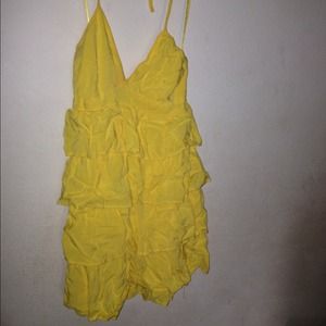 H&m ruffled halter dress