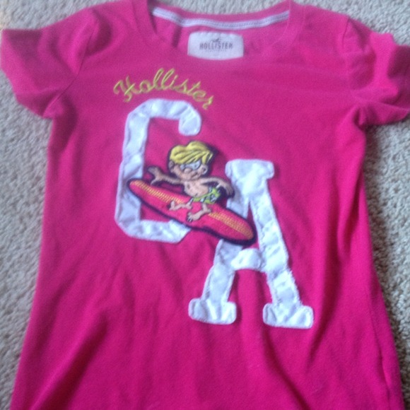 Pink hollister shirt