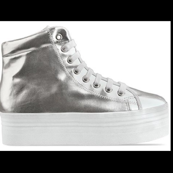 SOLD Silver HOMG platform Jeffrey Campbell Shoes