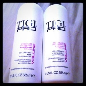 Tigi pro shampoo and conditioner :)