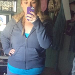 AE fur lined convertible hood zip up