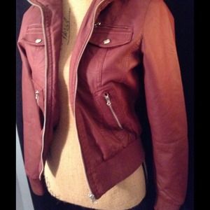 Red Leather Jacket, never worn* Red Leather Jacket, never worn*