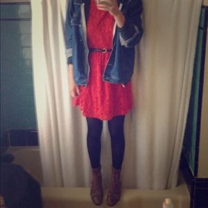 Red urban outfitters dress