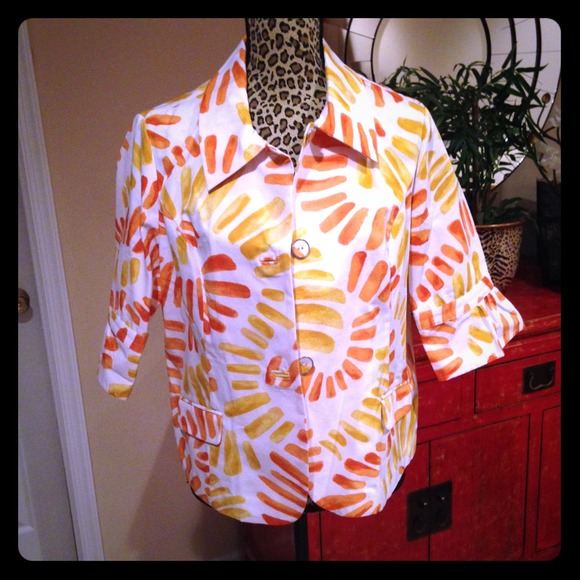 Sun print summer jacket