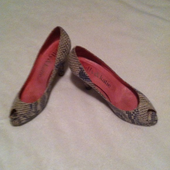 Snake skin heels
