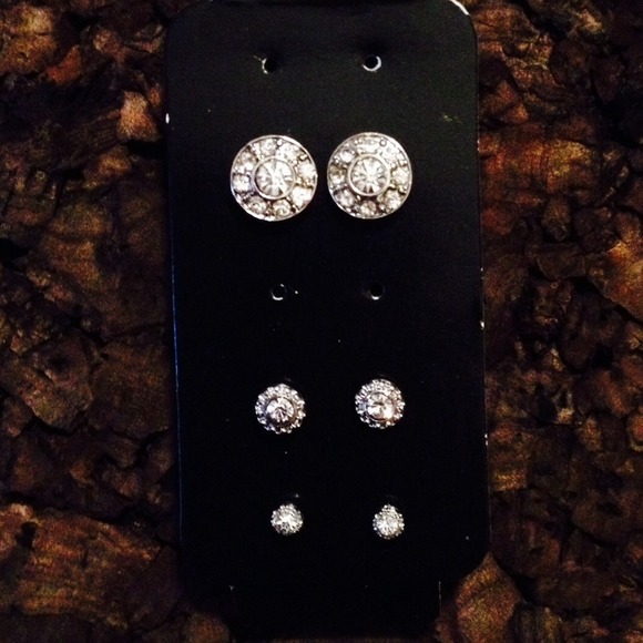 Three sets of earrings