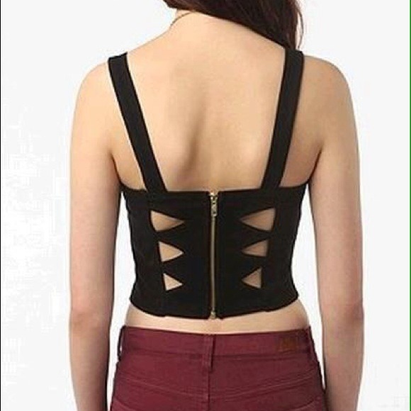 Urban outfitters cut out bustier top