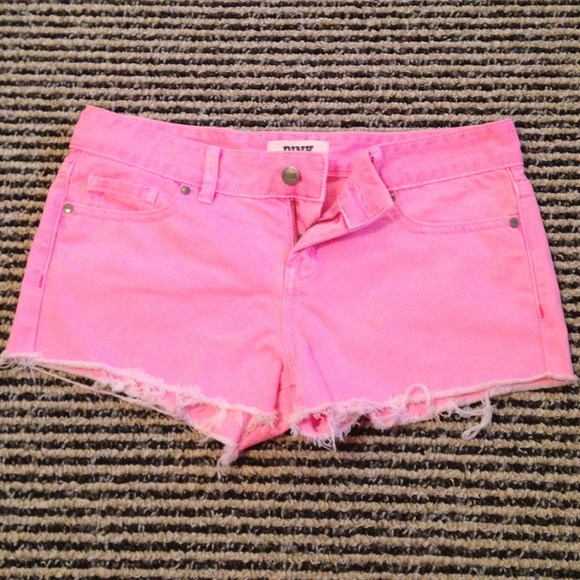*REDUCED!* Like-new neon pink VS cutoff shorts