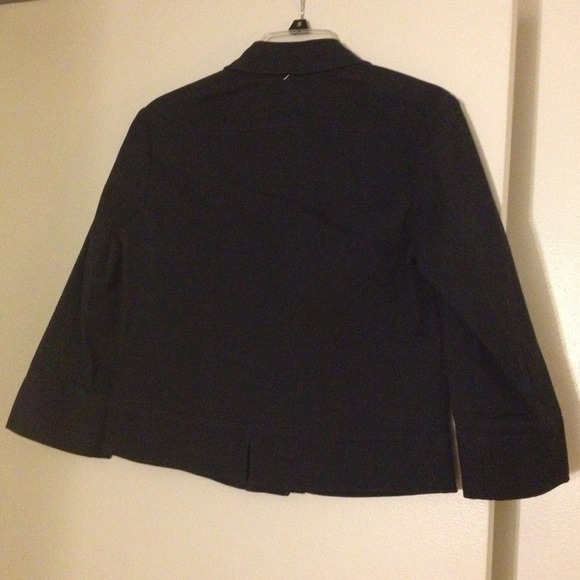 🚫Sold New Navy Blue stretch  jacket 3/4 sleeves - Picture 4 of 4