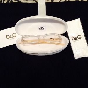 D&G Tan Trim Glasses.