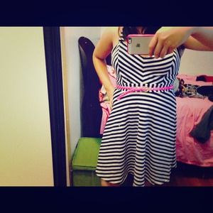 Stripe pattern dress
