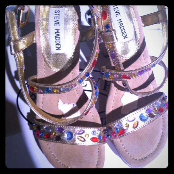 Steve Madden Jeweled Heels - Picture 1 of 4
