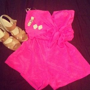 💕💓💗💖Pink Bohemian Chic Romper💗