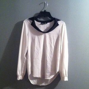 Sheer Collared Blouse