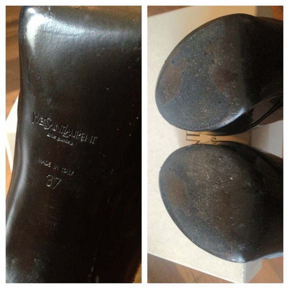 Authentic Yves Saint Laurent Palais Pumps Sz 37 - Picture 2 of 4