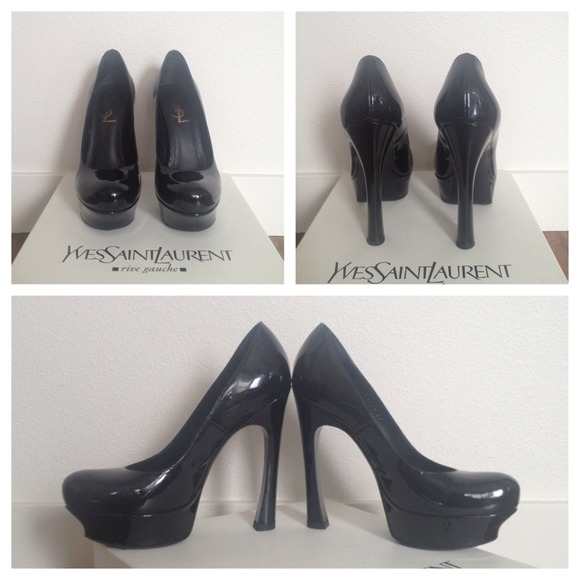 Authentic Yves Saint Laurent Palais Pumps Sz 37 - Picture 4 of 4