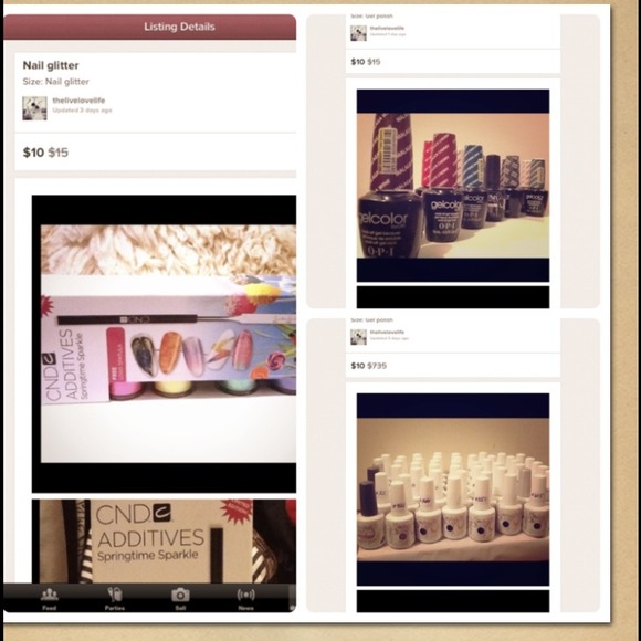 Bundle of nail polishes