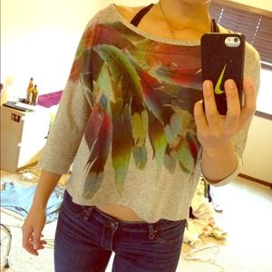 🚫SOLD🚫 F21 Crop feather sweater