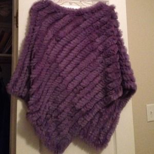 Purple 💯% Rabbit Shawl