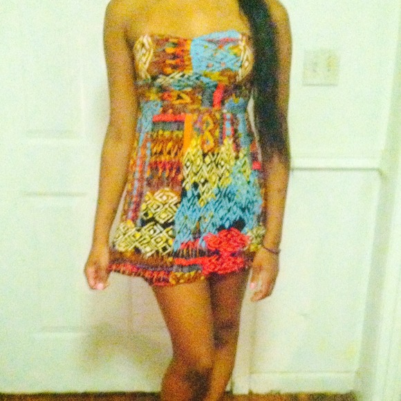 Tribal print sun/beach dress