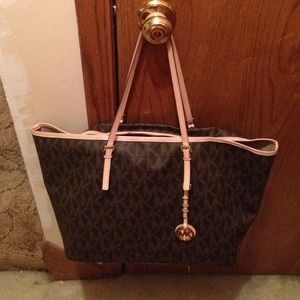 Michael Kors Coated Canvas Jet Set Travel Tote