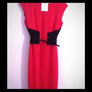 CALVIN KLEIN sexy dinner dress, 1 x 1 rib waist.