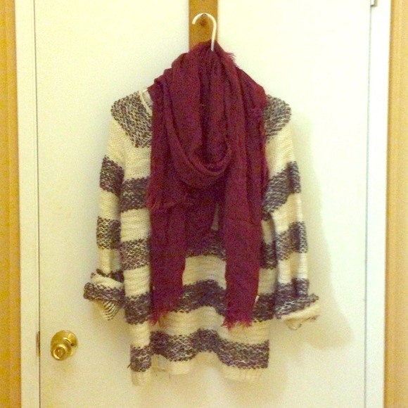 ❌SOLD❌ Free People Oversized Striped Sweater