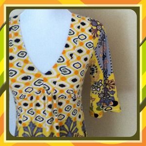 🚫SOLD🚫Groovy Retro Print Mini-Dress/Tunic