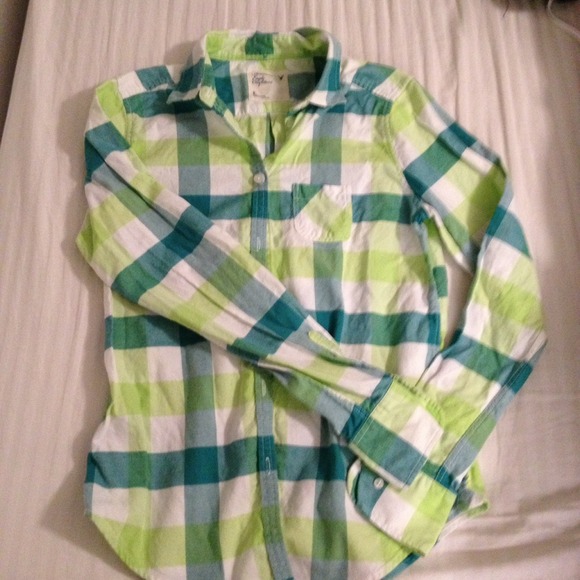 Plaid Button Up - Picture 3 of 4