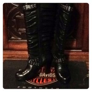 Harley Davidson, women's knee high boot