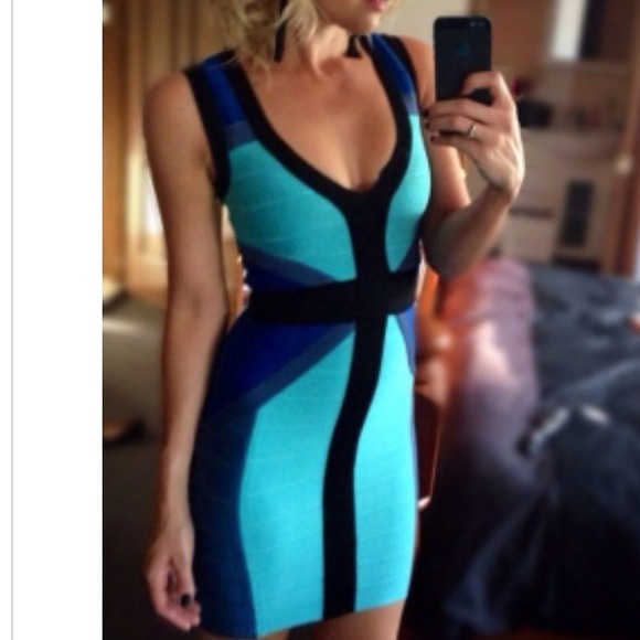 🚫sold🚫bandage bodycon dress 00 xxs/xs - Picture 3 of 3