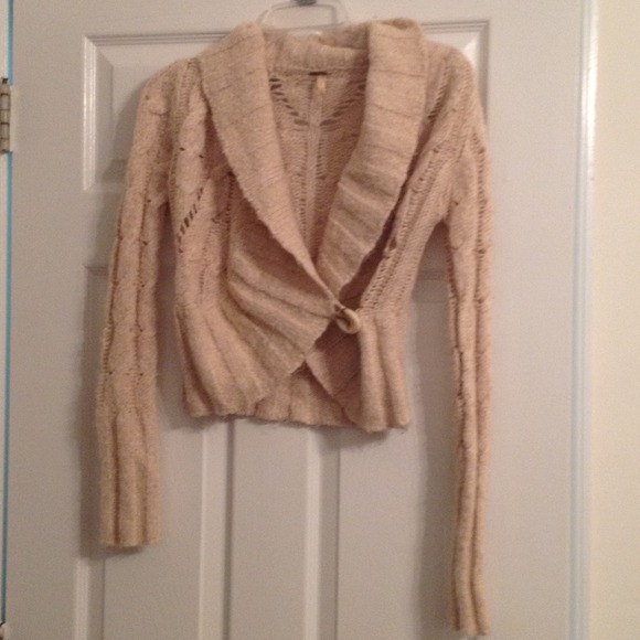 Wrap across sweater
