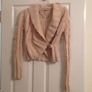 Wrap across sweater