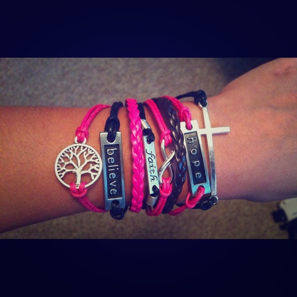 Multiple strand bracelet combined as one