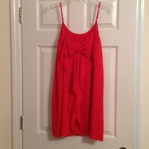 Coral Bowback Dress