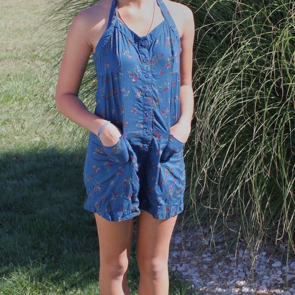 Halter Top Romper - Picture 2 of 3