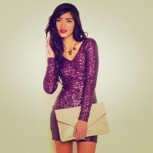 ⌛️HOLD⏳Purple sequins cocktail dress