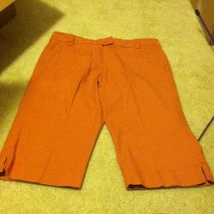 Orange petite capris