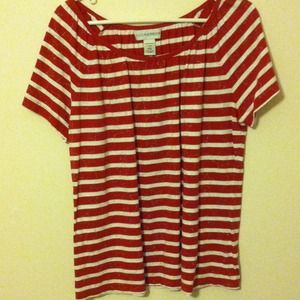 Red and white star shirt